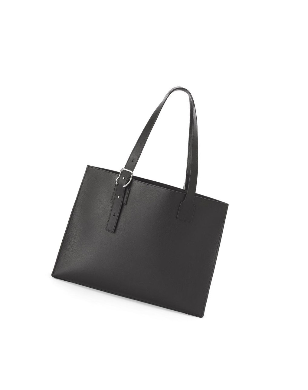 Loewe Boucle Horizontal tote in classic calfskin Noir | 5321DKNZY