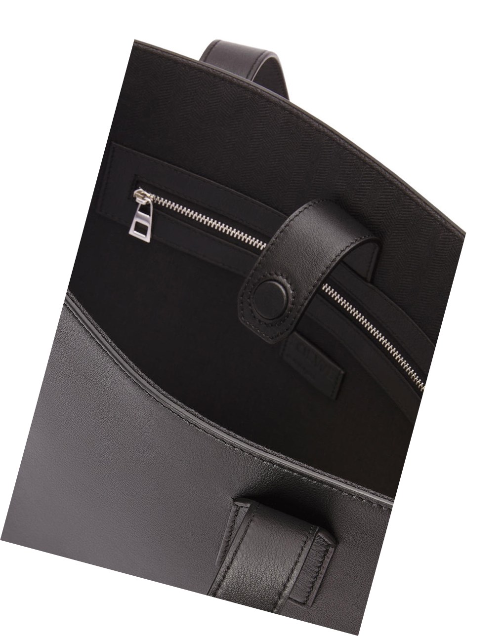 Loewe Boucle Horizontal tote in classic calfskin Noir | 5321DKNZY
